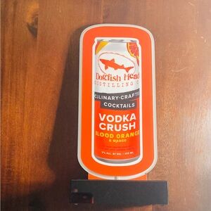 Dogfish Head Vodka Crush light sign
